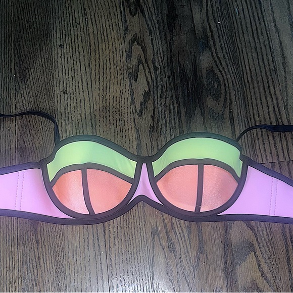 triangl swimwear Other - TRIANGL Vintage Bikini Neoprene Pink Orange Yellow